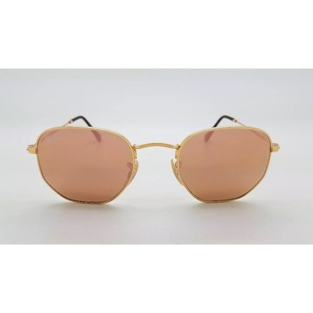 Ray-Ban hexagonal frame copper/pink lens gold - Picture 3 of 8